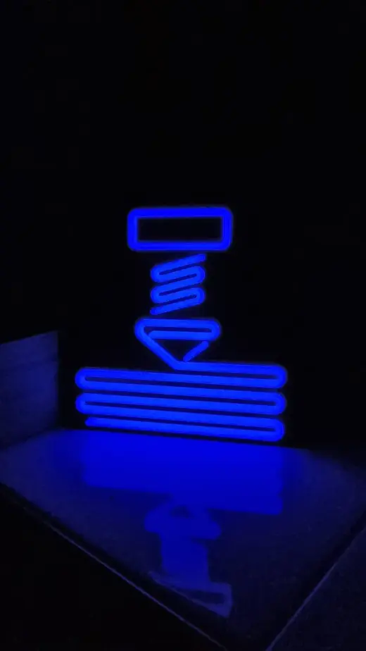 Nozzle Neon Sign Remix (glow in the dark filament)