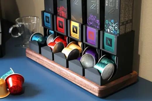 Nespresso Original Pod Dispenser with label Slot