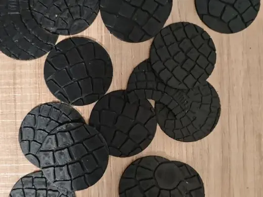 Warcrow - Circular Base Toppers (Textured Stone)