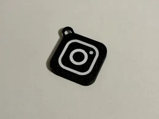 Instagram Keychain With NFC Tag