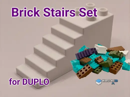 Brick Stairs Set (Duplo compatible)