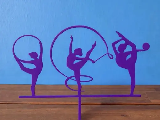Rhythmic Gymnastics cake topper