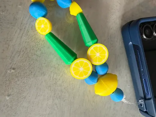 Lemon summer phone charm