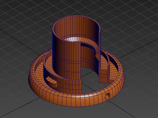 E27 Lamp Holder Base with Cable Hole