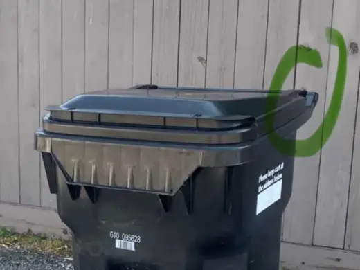 Pin replacement for garbage bin lid hinge