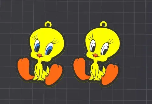 cute disney / looney-tunes babies keychain / necklace charm