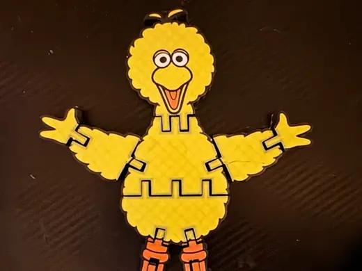 Big Bird Flexi Toy – Fully Articulated