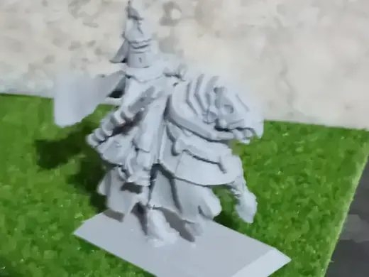 Knight with axe on horse- wargaming knight and ax