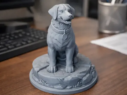 Realistic Labrador Dog Statue – High Detail Decor