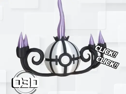 Chandelure Pokeball - O3D (No AMS)