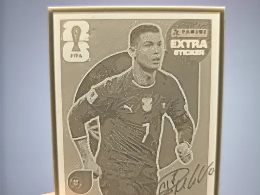 Cromo en 3D de Ronaldo ExStick (Album Panini 2026)