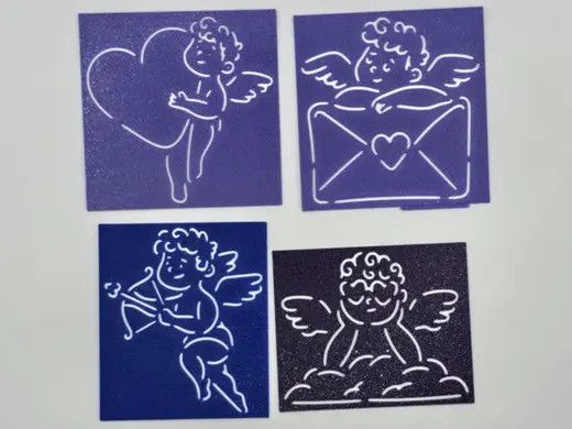 Cupid Heavenly Love Stencil Collection