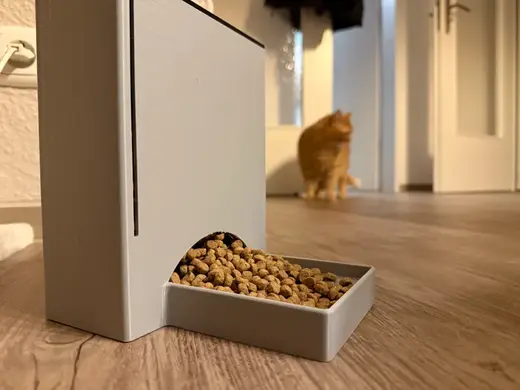 Moderner Katzenfutterspender für Trockenfutter