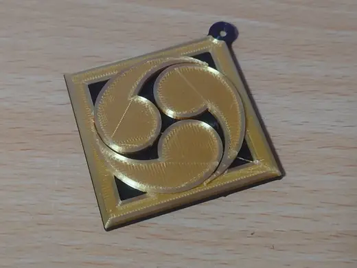 Kamon Charm (MitsuDomoe)