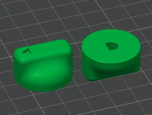 236" D shaft Knob