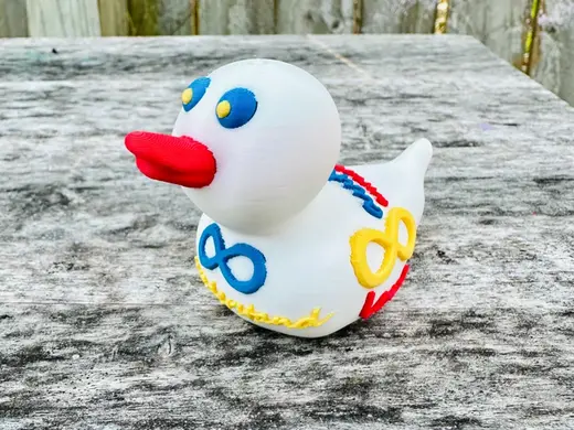 Autism Awareness Rubber Duck