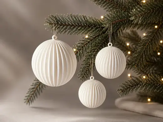 Weihnachtskugeln Set aus 3 Größen