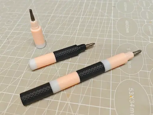 Modular Screwdriver Handles (4mm & 1/4" Hex)
