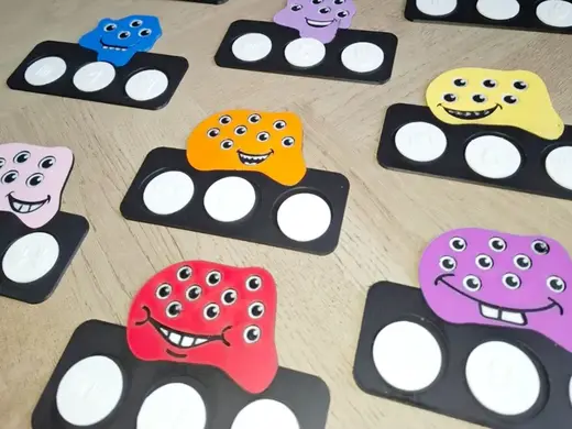 Monster cijferspel/ rekenen montessori