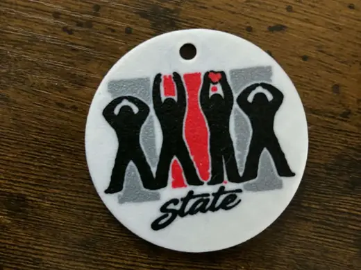 Bigfoot OSU Keychain
