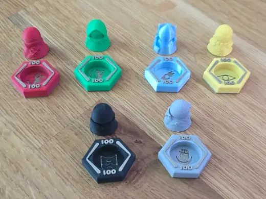 Lords of Waterdeep 100 Point Player Bases Upgrade
