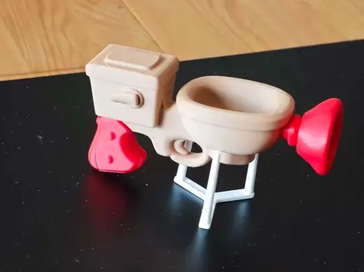 鸭科夫 手持噗噗喷典藏模型