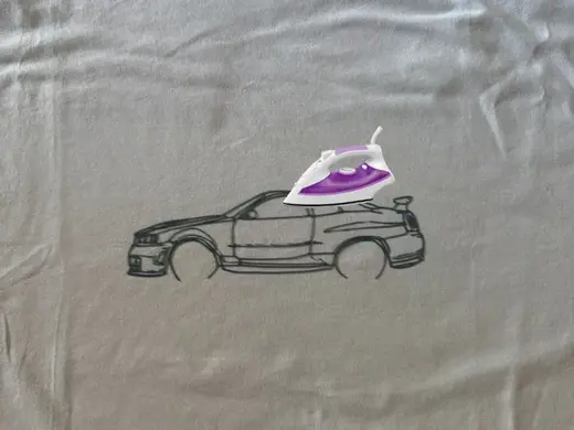 3D-Printed TPU Nissan GTR R34 Iron-On Transfer