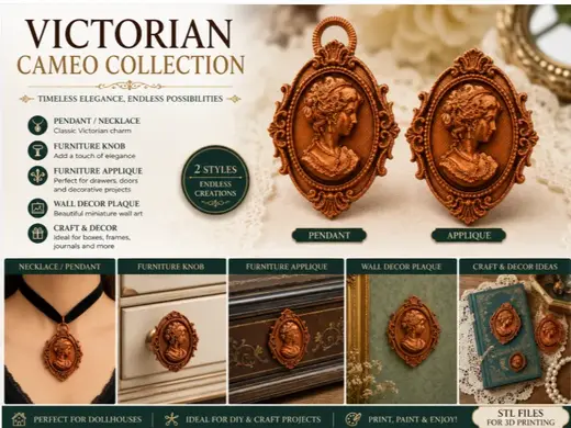 Victorian Cameo Collection – 2 Styles