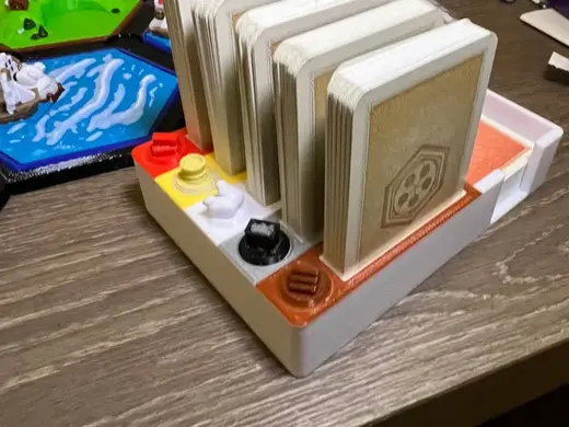 Cards organizer for 3D Catan Storage