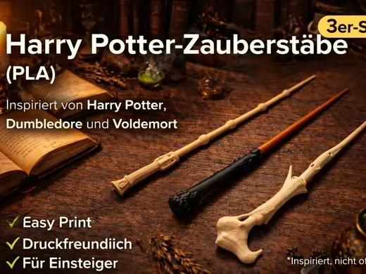 Harry Potter Scepter/Zauberstäbe Set