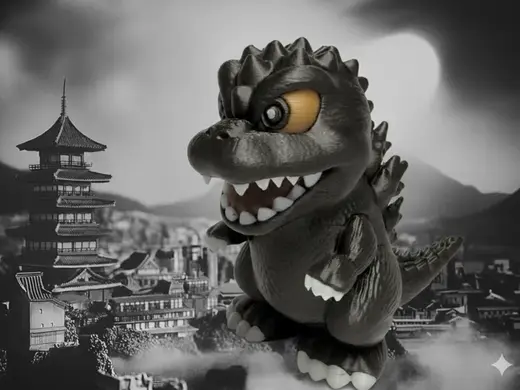 Cute Godzilla - will still destroy city