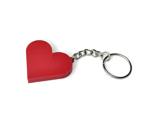 Heart Keychain - Valentine Gift / Love Keyring