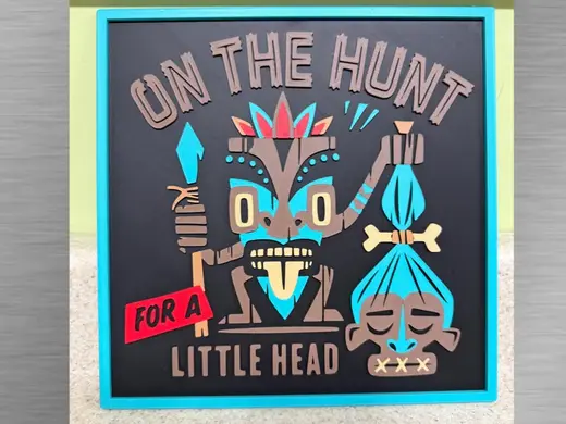 Tiki Art-On the Hunt for a Little Head