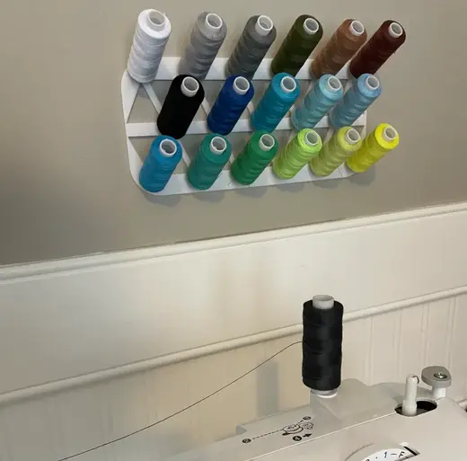 Sewing Spool Thread Holder - Wall Mount