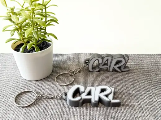 Schöner Schlüsselanhänger mit dem Namen Carl