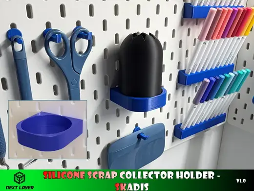 Silicone scrap collector holder - Skadis