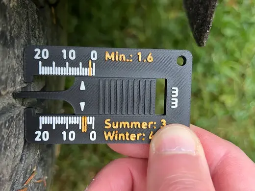 Ultimate Tyre Tread Depth Gauge with Keychain Hole