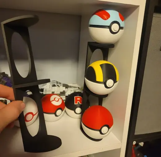 N3D Pokemon ball holder