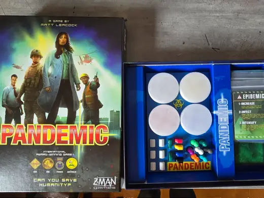 Pandemic board game organizer