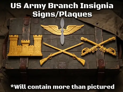 US Army Branch Insignia Signs/Plaques