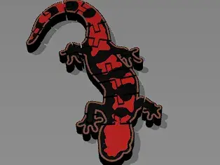 flexi salamander red and black
