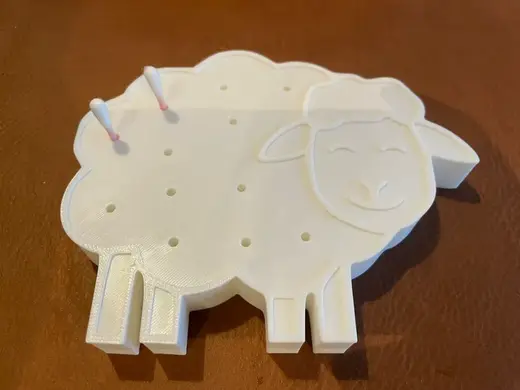 Schaap insteek wattenstokjes
