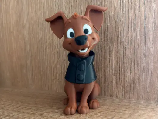Barky McButtons - Lustiger Cartoon Hund mit Jacke
