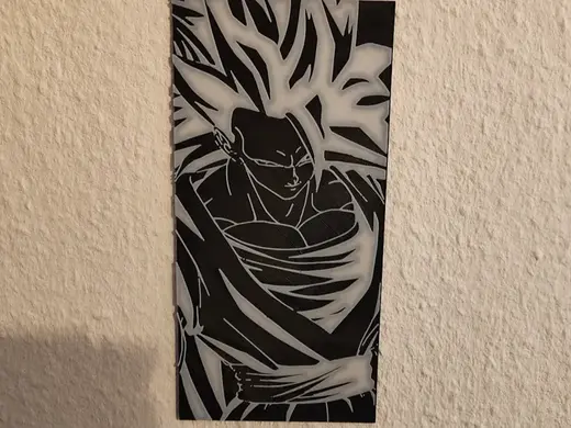 Goku SSJ3 Black & White Artwork