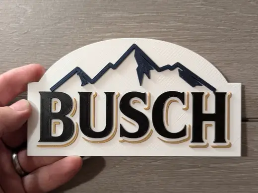 Busch beer logo sign plaque 2-sizes