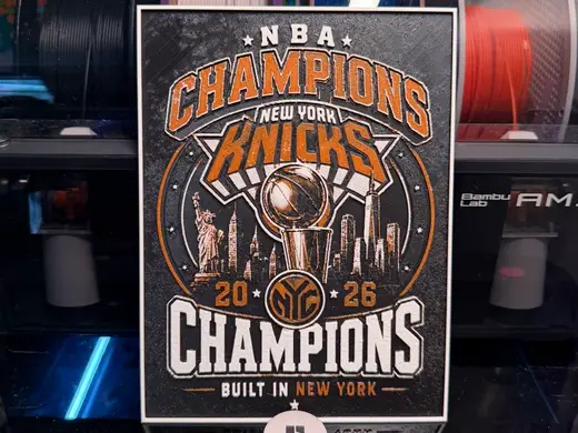 New York Knicks 2026 NBA Champions HueForge