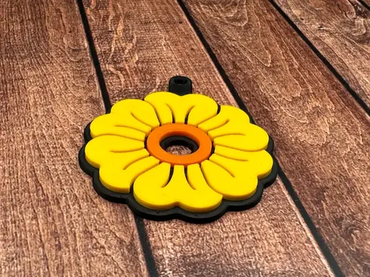 Flower Luggage Tag