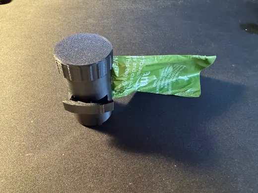 Flexi Dog Leash poop bag container