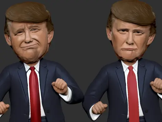唐纳德特朗普 川普 Donald Trump 摆件白模