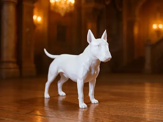 English Bull Terrier dog very cute